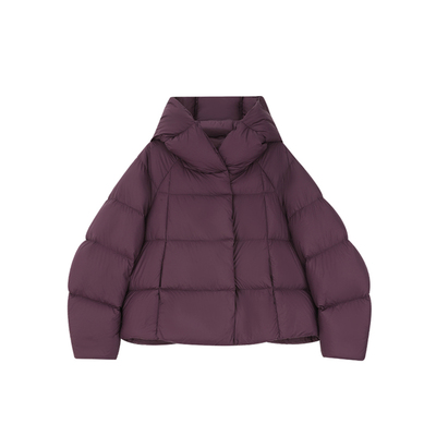 MANNALA丨“小鹅包”温暖实用主义宽松白鹅绒轻雪连帽羽绒服Q6384