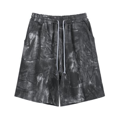 Undermycar高街涂鸦做旧休闲短裤