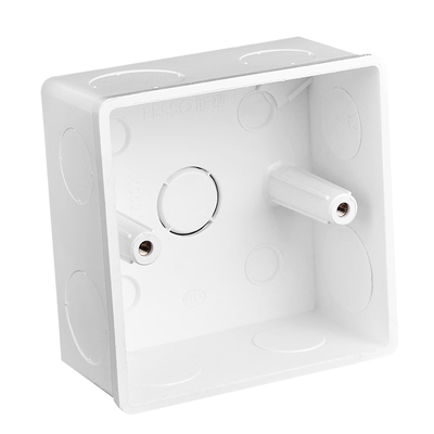 联塑明装线盒PVC86型通用接线盒阻燃家用开关盒子插座线槽单双盒