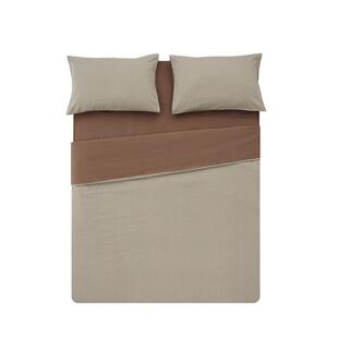 JNBYHOME江南布衣60支全棉磨毛四件套细腻舒适温暖床单床笠图案