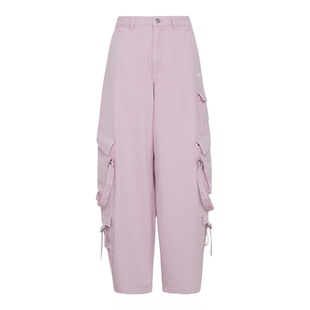 Adidas/阿迪达斯正品新款女士宽松经典时尚牛仔长裤KU9536