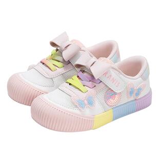 泰兰尼斯春秋款幼儿园鞋儿童室内外鞋休闲板鞋女童网面透气运动鞋