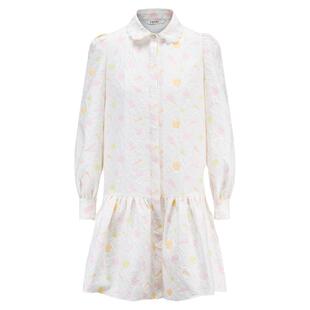 tanni新款可爱减龄少女感花朵精致衬衫连衣裙TM11DR032C