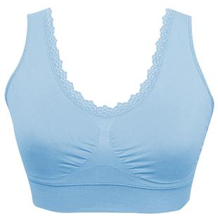 婷美文胸薄款背心一片式无痕无钢圈不松懈防震舒适女运动内衣胸衣