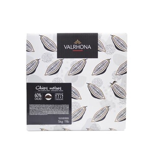 法国进口法芙娜60%耐高温黑巧克力粒5kg 烘烤入炉粒西点装饰烘焙