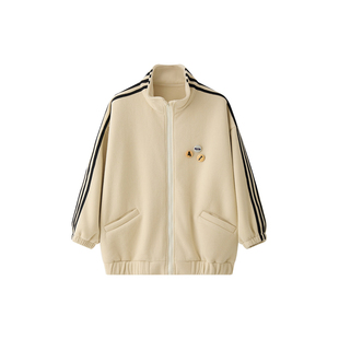 虾酱麻麻男童摇粒绒外套秋冬装2025新款男孩衣服洋气加厚儿童上衣