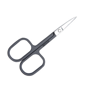 芳龄黑色弯头化妆剪刀美容小剪圆头鼻毛剪安全锋利不锈钢修眉毛剪