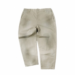 YKHD晕染污渍脏脏裤美式街头风宽松直筒做旧复古chino工装裤子男