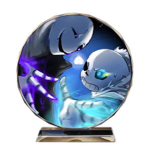 Under tale传说之下手办周边sans骨兄弟水晶摆件手工diy礼物