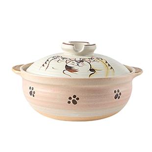 万土烧 福猫土锅陶瓷砂锅煮粥家用煲汤炖肉炖菜干沙锅 耐高温明火