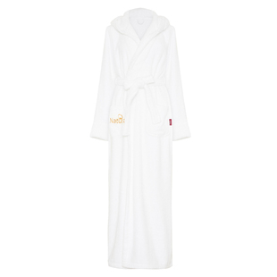 吸水华夫格浴袍连帽情侣睡衣男女纯棉毛巾料睡袍浴衣洗完澡穿的