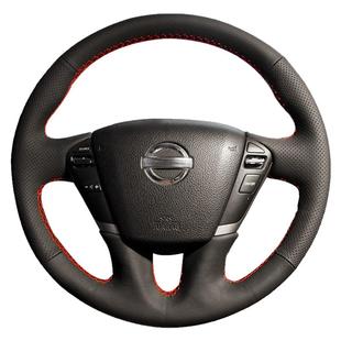 专用于08天籁09/10/11/12天籁公爵贵士老款天籁方向盘套真皮手缝