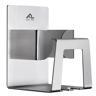 304不锈钢牙膏牙刷置物架卫生间三口之家免打孔牙刷架刷牙杯套装