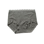 女士纯棉内裤 全棉中腰蕾丝边三角裤头 包臀舒适透气底裤3条包邮