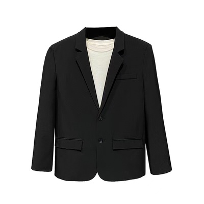 罗蒙西装外套男高级宽松男装春秋夏季商务休闲男生潮流男士小西服