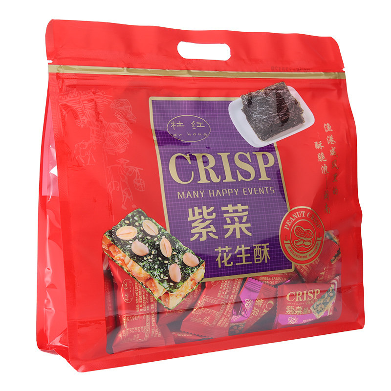 杜红漳浦杜浔紫菜花生酥糖袋装