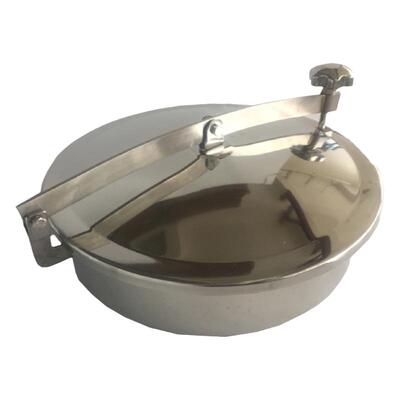 卫生人孔镜面抛光304不锈钢手轮