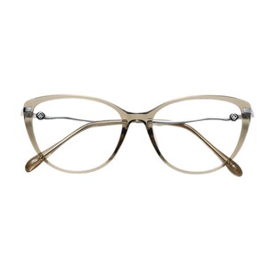 猫眼波浪腿金属眼镜高级感可配有度数眼镜TR框不压鼻防蓝光近视镜