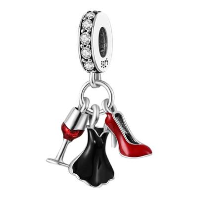 人物与生活系列原创吊饰铜镀s925银手工DIY潘家太阳墨镜珠子beads