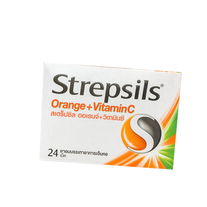 泰国进口Strepsils使立消润喉糖喉片 护嗓薄荷蜂蜜柠檬 柑桔喉片