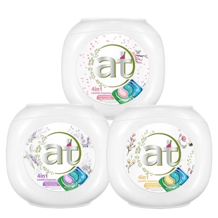 菁华at珠香薰洗衣凝珠香珠樱花60粒持久留香除菌祛螨洁净家庭装