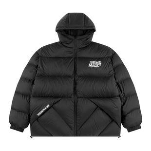 维动新款飞羽短羽绒服面包服男运动休闲保暖加厚宽松连帽外套冬季
