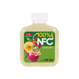 丰之源100%NFC纯果汁苹果汁325ml*8瓶整箱小瓶苹果原汁饮品饮料