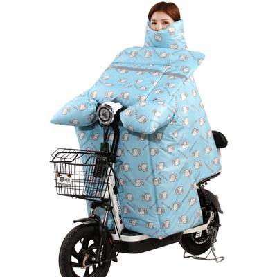 自行车双面防水挡风被冬季加绒