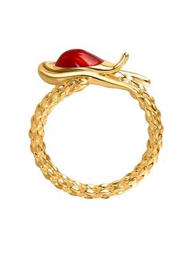 HEYUISLAND/黑鱼岛龙头开口戒指