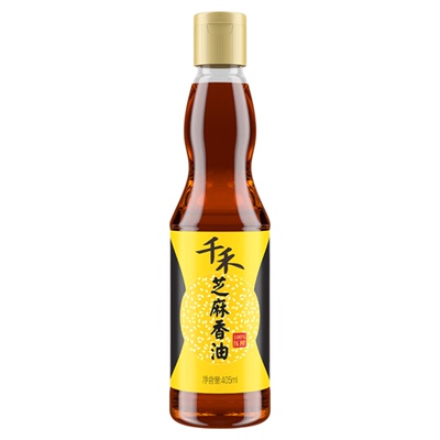 千禾芝麻香油405ml火锅油碟官方