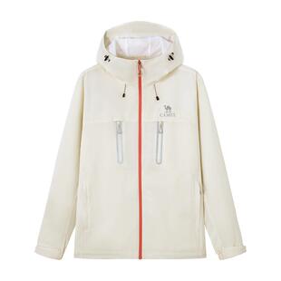 骆驼女装机能夹克2026春季新款绿色休闲外套软壳短款运动登山服