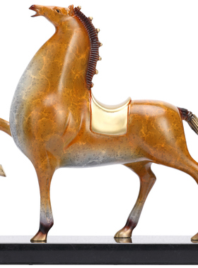 新中式全铜马到成功摆件商务礼品