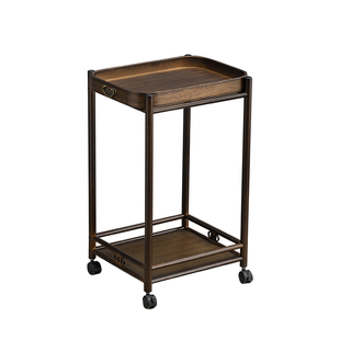 可移动麻将桌茶几棋牌室专用茶水架牌桌边几客厅茶桌边柜烟灰缸架