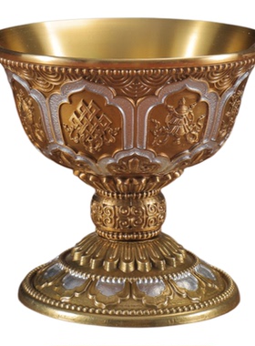 火鸟精品鎏金雕花灯座八吉祥