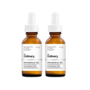 【自营】The Ordinary5%咖啡因葡萄糖苷精华眼霜30ml*2去浮肿紧致