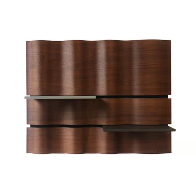 wonderwall客厅波浪实木置物架