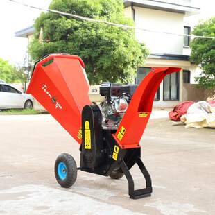 新款小型移动式树枝粉碎机柴油木材果园枝条碎枝机卧式树木碎木机