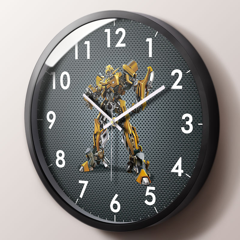 挂钟儿童房间客厅家用挂表创意个性静音挂墙表时钟男孩子卧室钟表