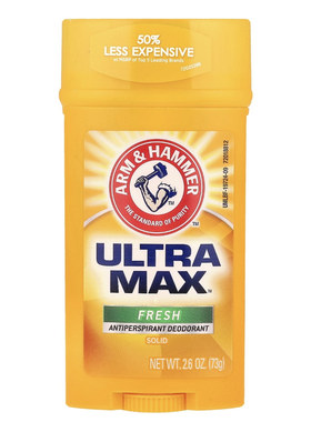 Arm & Hammer, UltraMax固体止汗净味剂清新减少腋下出汗除臭73g