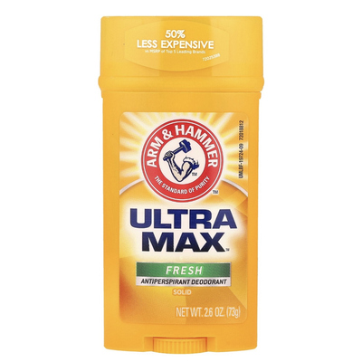 Arm & Hammer, UltraMax固体止汗净味剂清新减少腋下出汗除臭73g