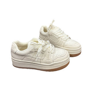 板鞋女2025新款2509厚底增高小白鞋超火轻女鞋今年流行爆款运动鞋