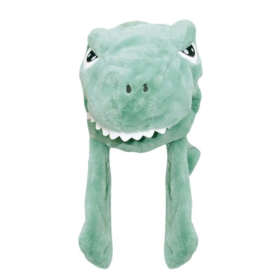 王源同款围巾卡通冬季恐龙帽子