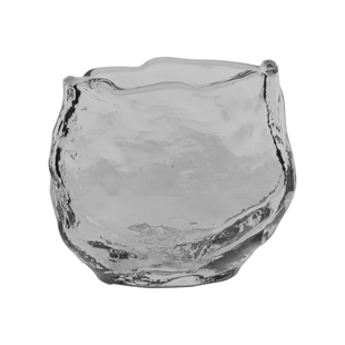 小朵设计 玻璃茶杯功夫茶主人杯单杯品茗杯日式锤纹茶具杯子小号