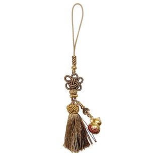 麦玲玲吉庆堂金禄福藏-茶晶葫芦挂饰包包手机水晶平安纳福