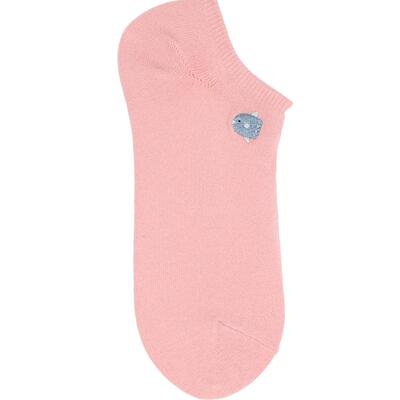 Tabio刺绣动物图案短袜子女透气