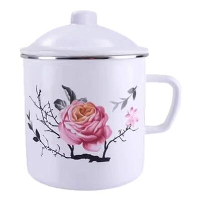 搪瓷杯加厚带盖水杯泡面搪瓷茶缸怀旧搪瓷奶杯口杯