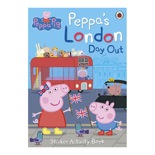 【现货】 Peppa Pig小猪佩奇 Peppa's London Day Out Book 粉红猪小妹贴纸书：伦敦之旅 英文原版图书籍正版 儿童绘本
