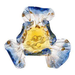 鸢尾花琉璃花朵星月戒指纯手工淄博指环送女礼物蝴蝶饰品小众网红