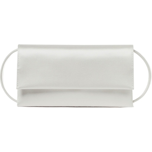 【38开门红】Loeffler Randall女士白色桑蚕丝混纺手提包