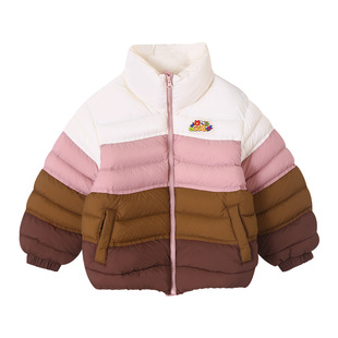 【自发热太空绒】女童羽绒棉服冬装儿童防泼水拼色羽绒外套童装